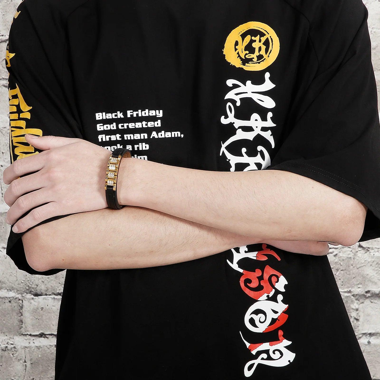 Pulseira Dourada Masculina - Renns