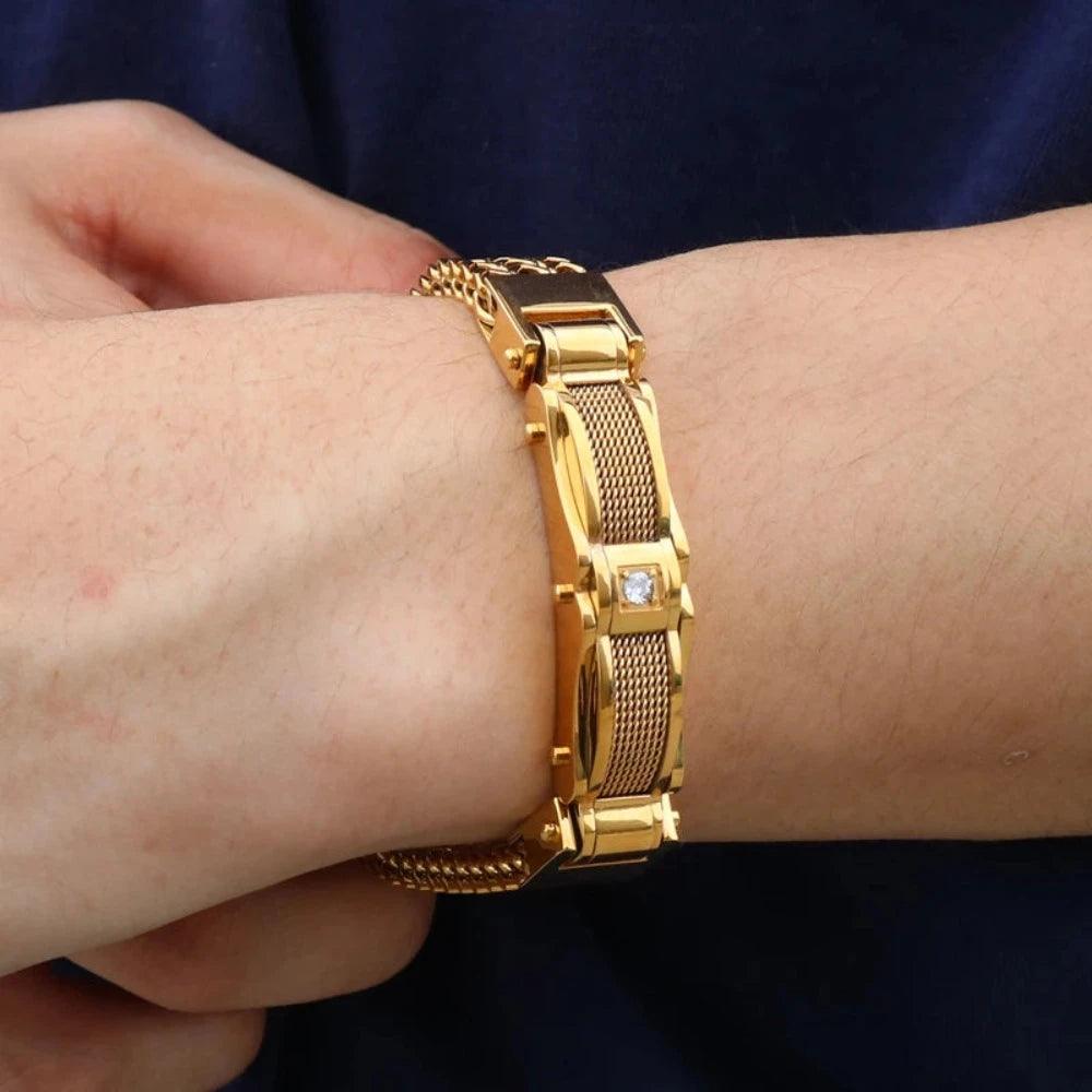 Pulseira Dourada Masculina - Renns