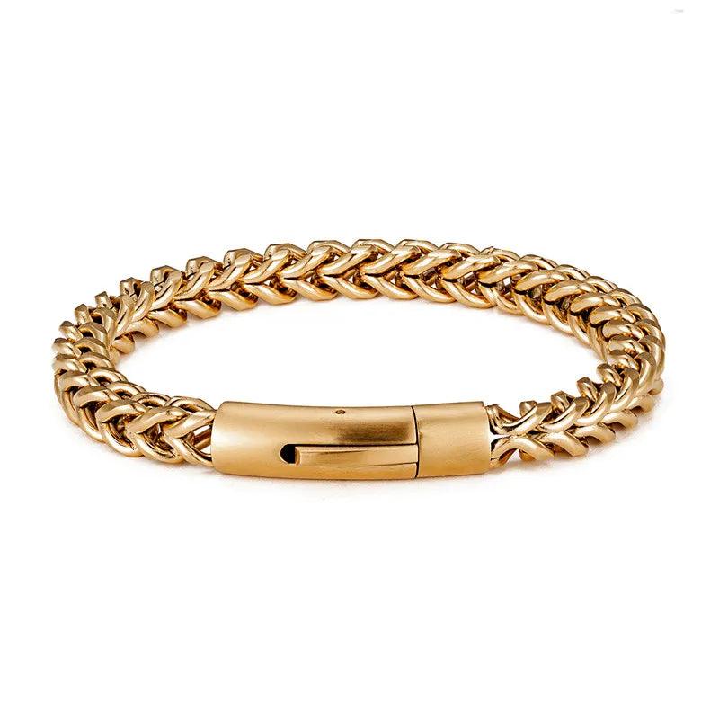 Pulseira de Ouro Masculina - Renns