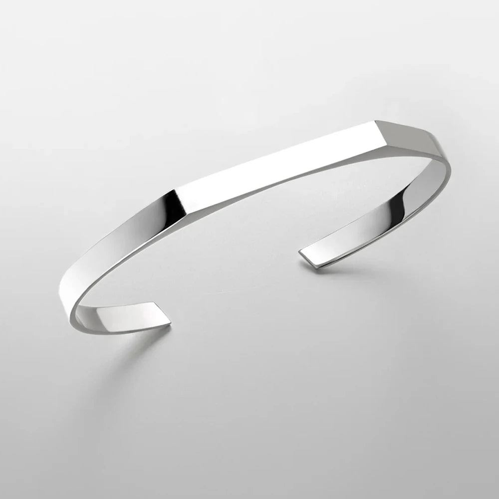 Pulseira de Aço Inoxidável Minimalista