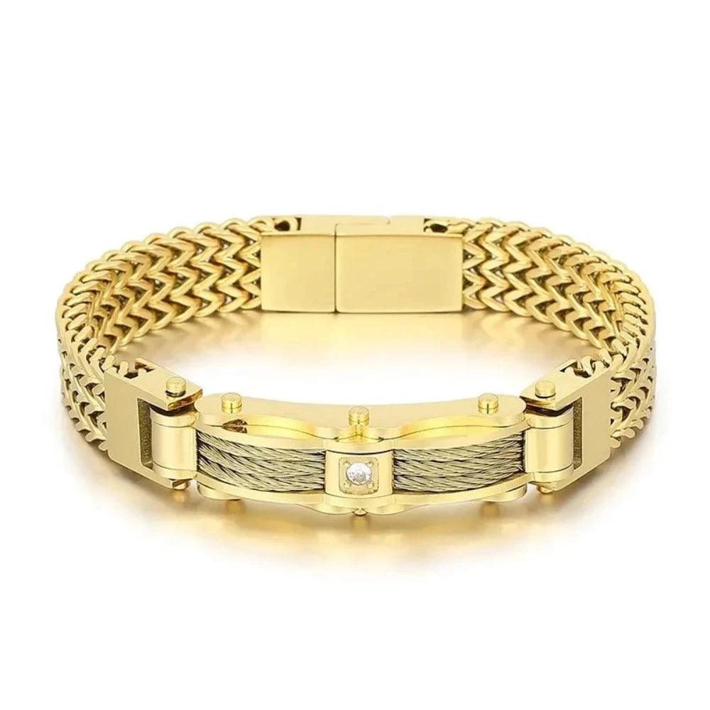 Pulseira Dourada Masculina - Renns