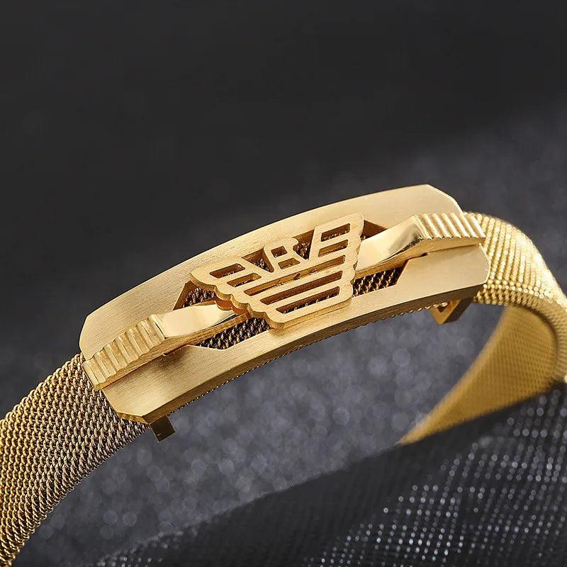 Pulseira Dourada Masculina - Renns