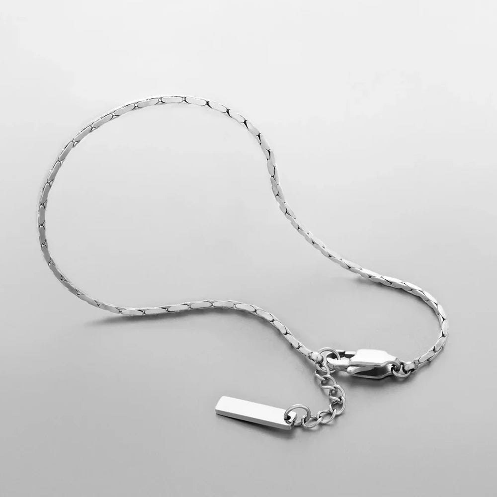 Pulseira Minimalista Ouro Branco