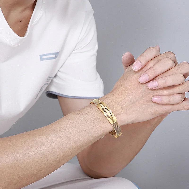 Pulseira Dourada Masculina - Renns