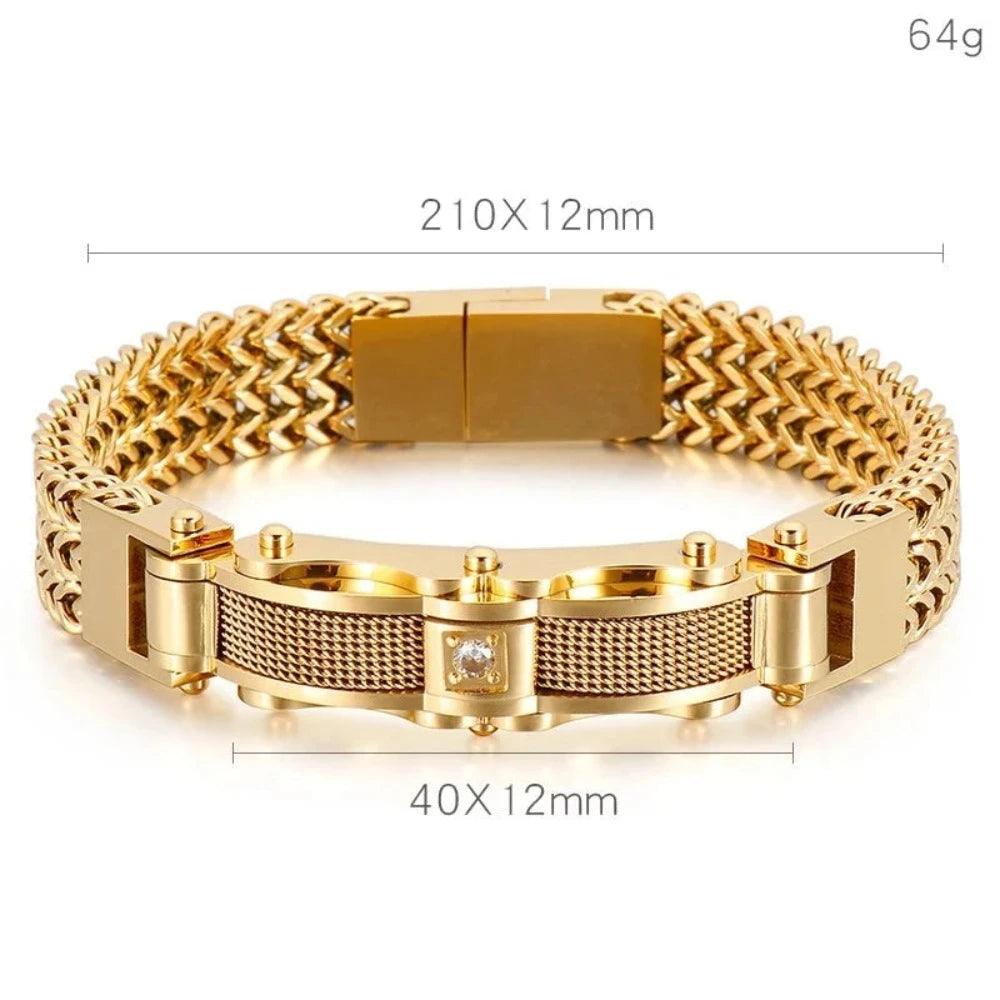 Pulseira Dourada Masculina - Renns