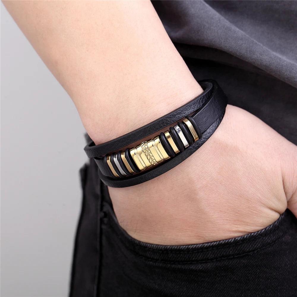 Pulseira Dourada Masculina - Renns
