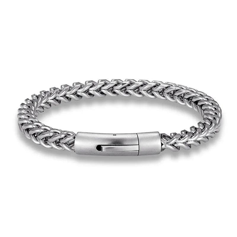 Pulseira de Prata Masculina - Renns