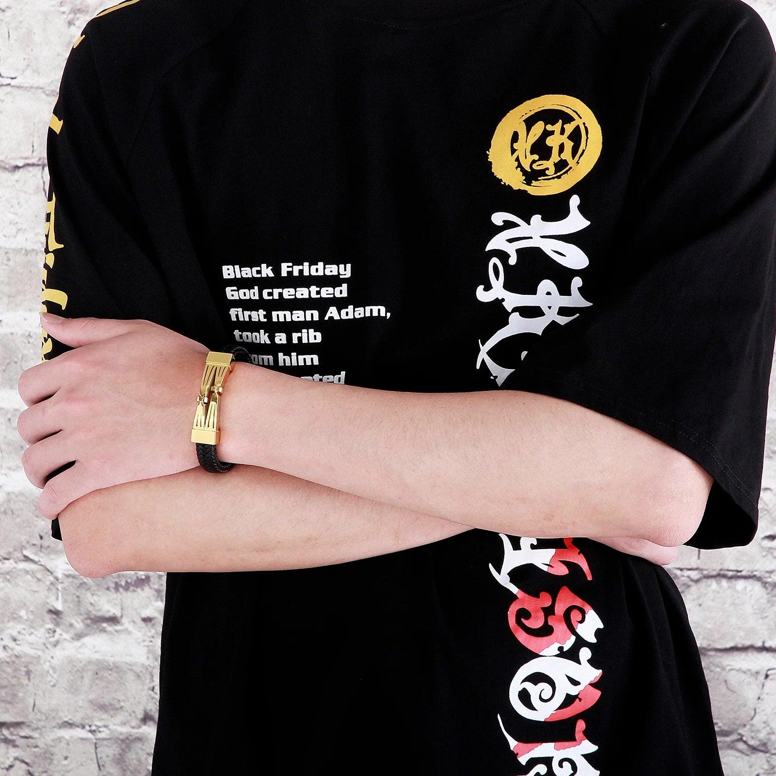Pulseira Dourada Masculina  - Renns