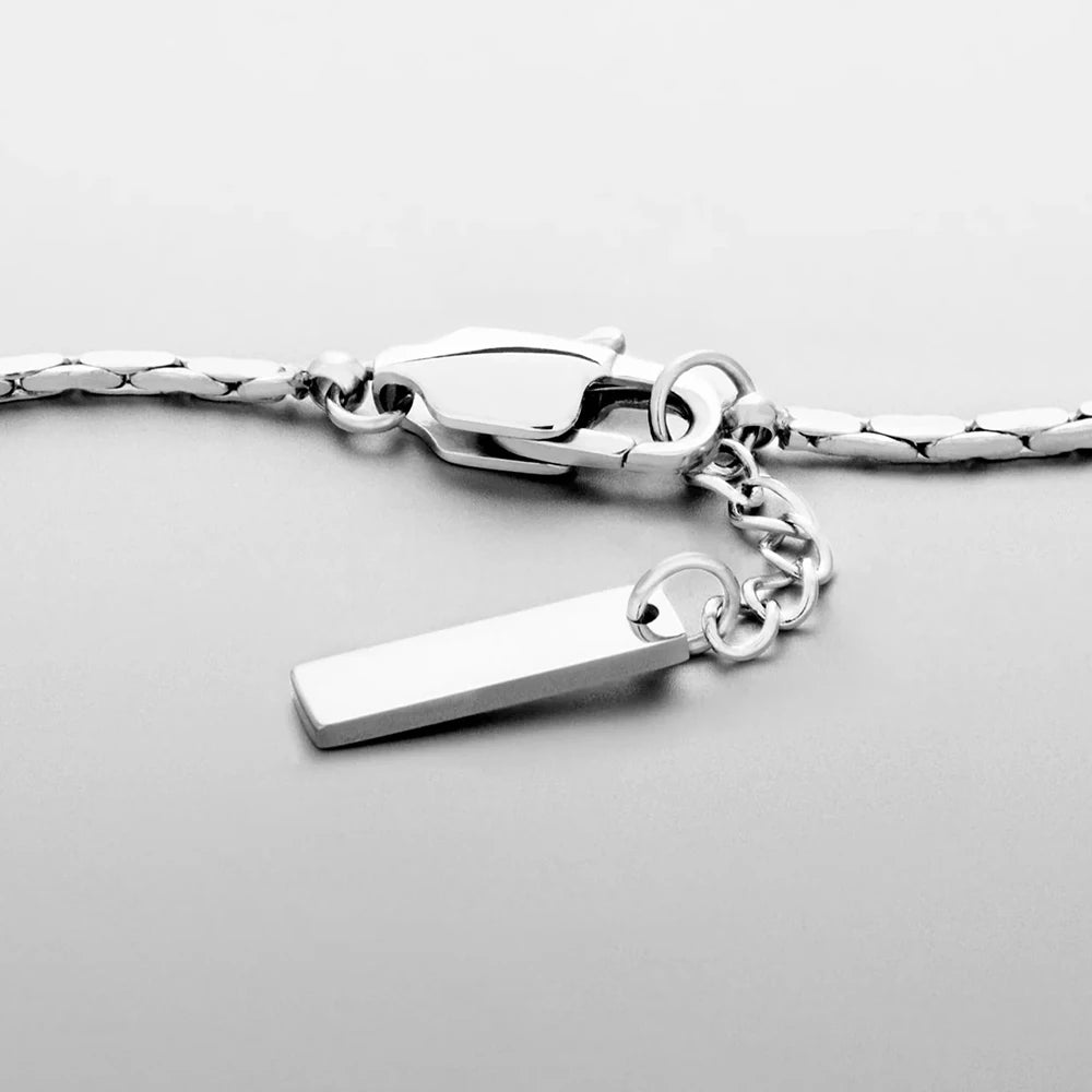 Pulseira Minimalista Ouro Branco