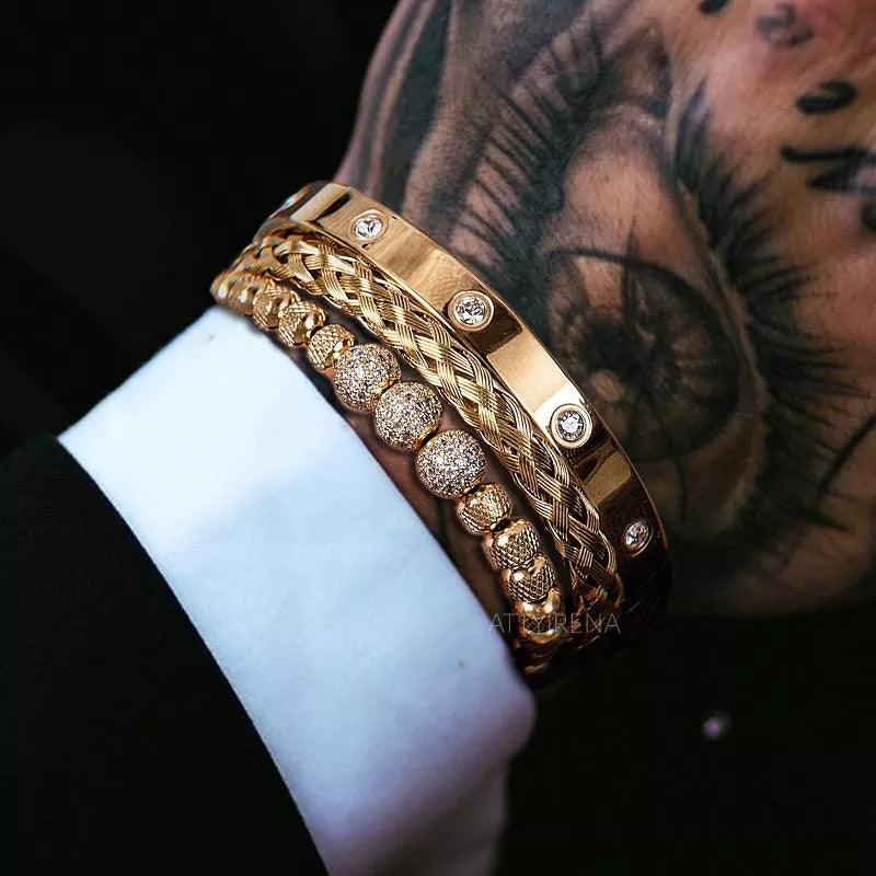 Pulseira Dourada Masculina - Renns