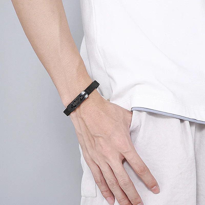 Pulseira Preta Masculina - Renns
