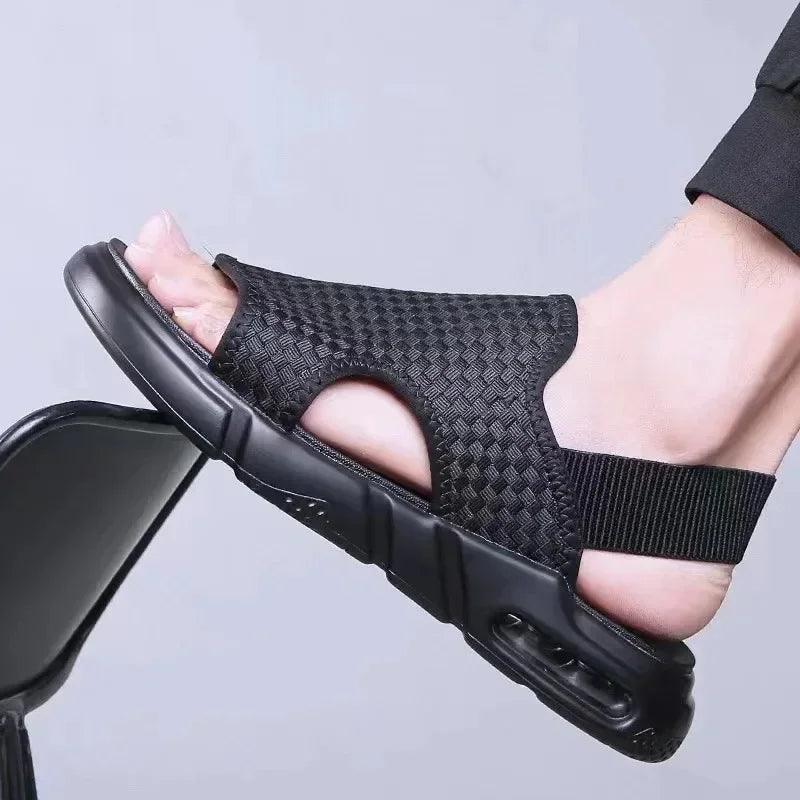 Sandália Preta Masculina - Renns
