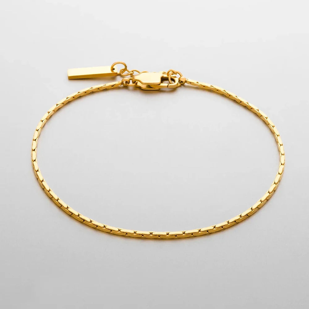 Pulseira Minimalista Ouro Branco